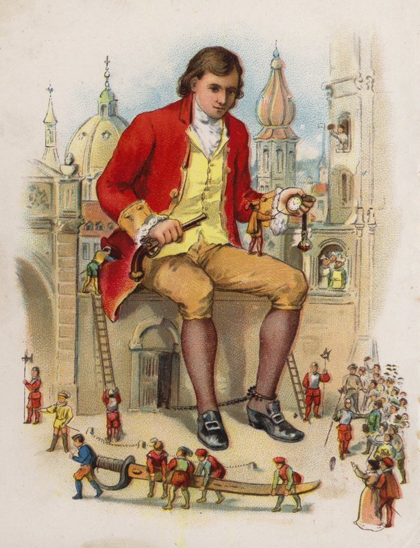 Illustration zu Gullivers Reisen von English School