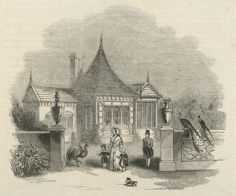 Im Gelände des Buckingham-Palasts von English School