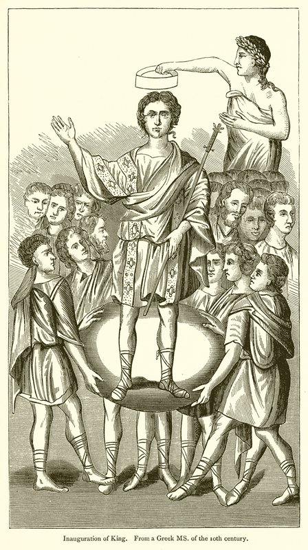 Krönung des Königs von English School