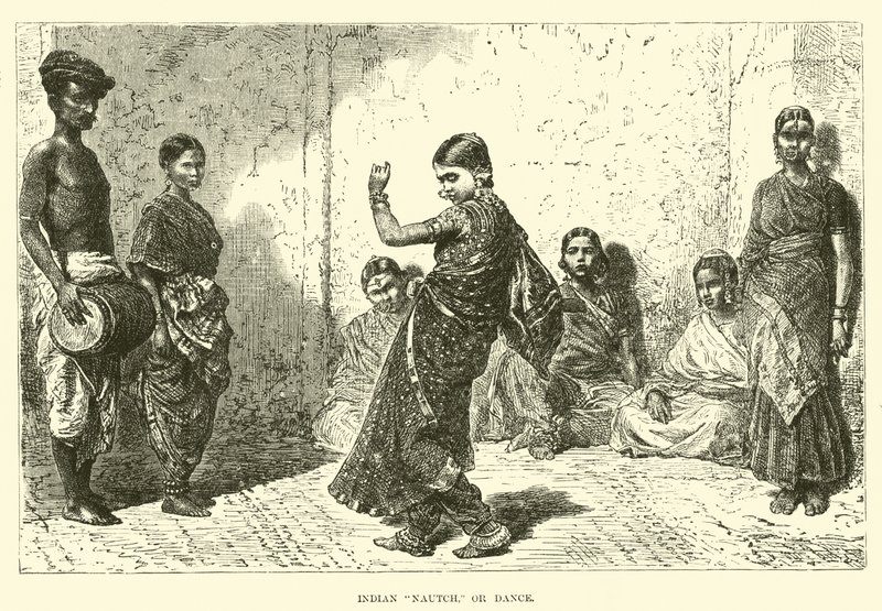 Indischer Nautch, oder Tanz von English School