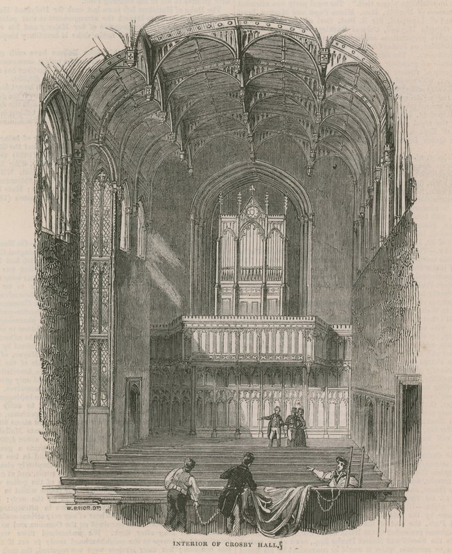 Innenansicht von Crosby Hall von English School