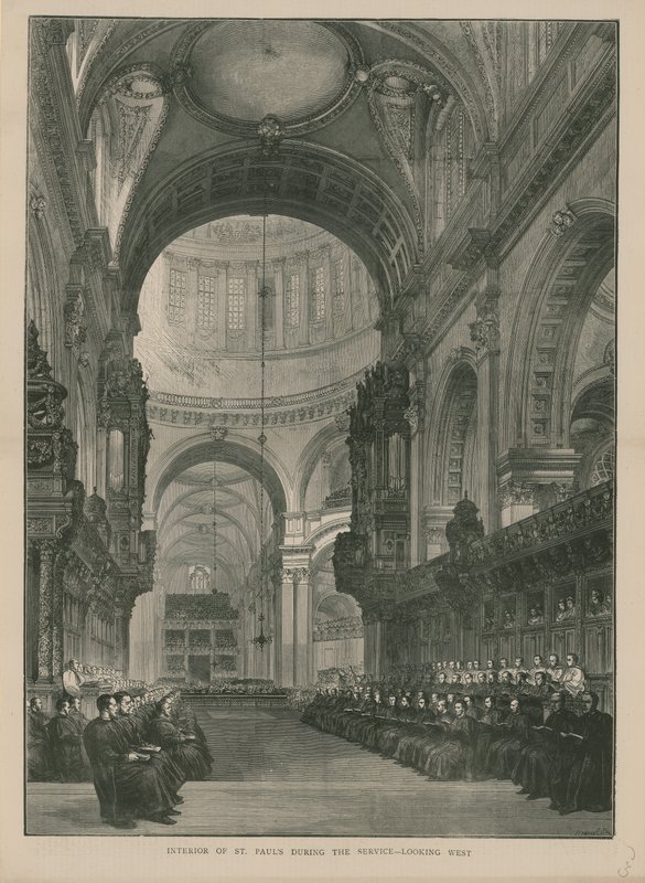 Innenansicht der St. Pauls Kathedrale von English School