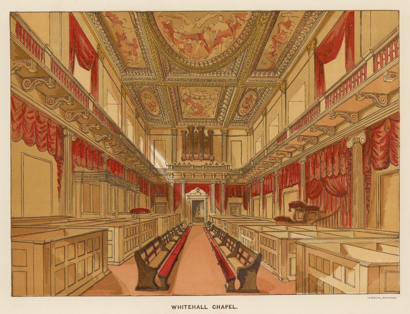 Innenansicht der Whitehall Chapel von English School