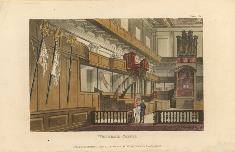 Innenansicht der Whitehall Chapel von English School