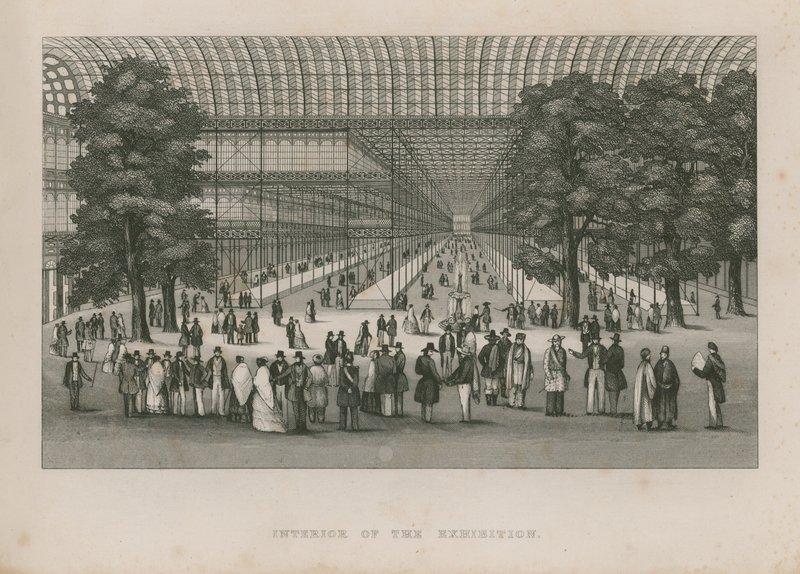 Innenansicht der Großen Ausstellung, 1851 von English School