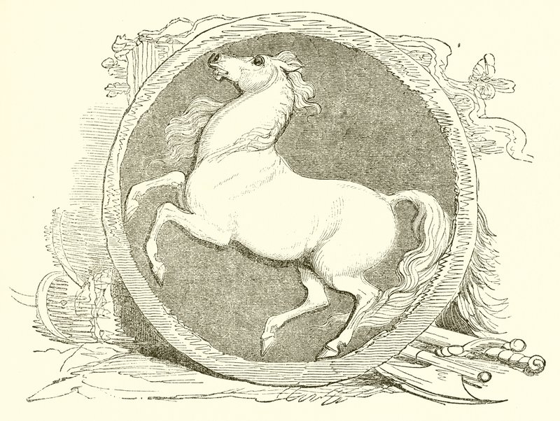 Invicta, das sächsische Emblem von Kent von English School