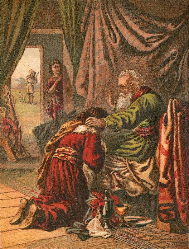 Isaak segnet Jakob von English School