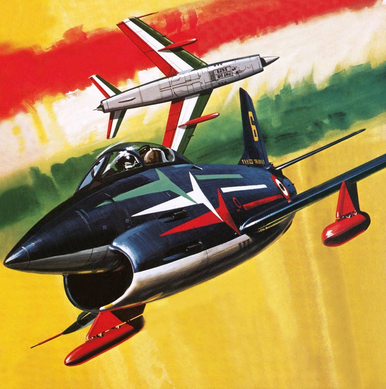 Italienisches Kunstflugteam von English School