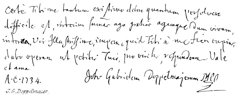 J. G. Doppelmaier von English School