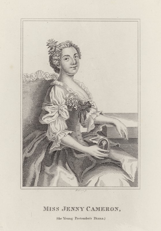 Jenny Cameron, Flora Macdonald (Gravur) von English School