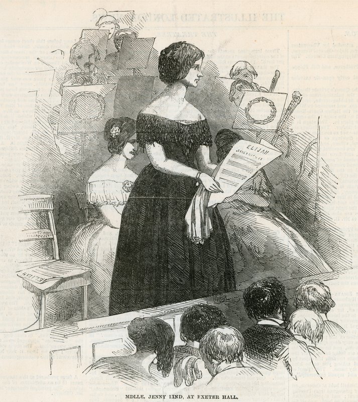 Jenny Lind in der Exeter Hall von English School