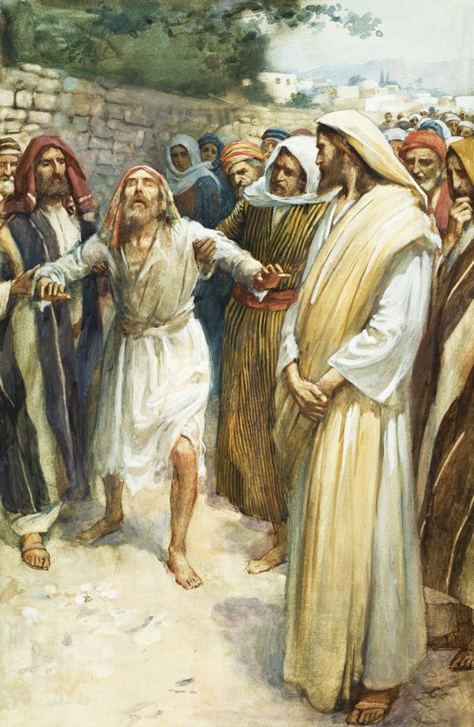 Jesus und ein Blinder von English School