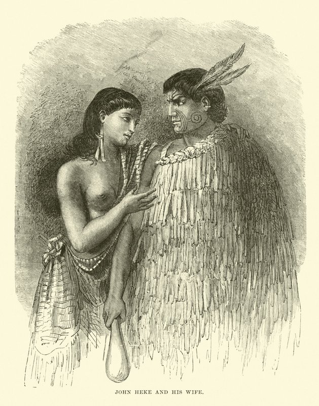 John Heke und seine Frau von English School