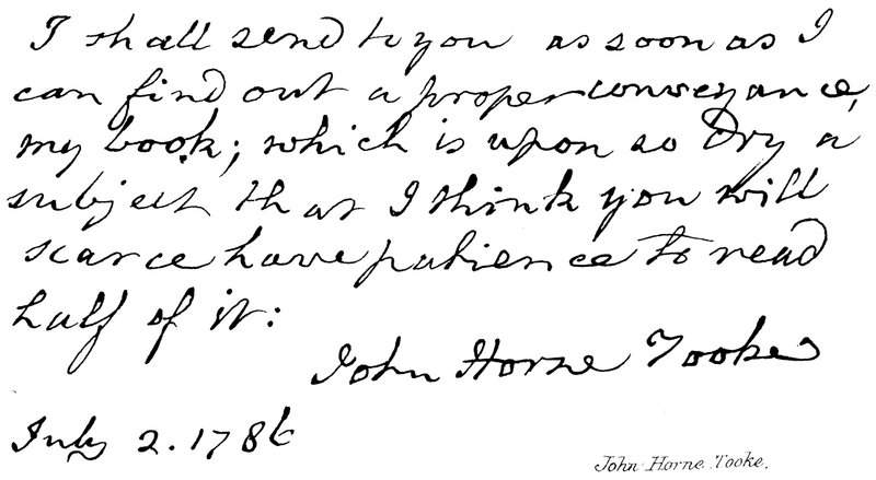 John Horne Tooke von English School