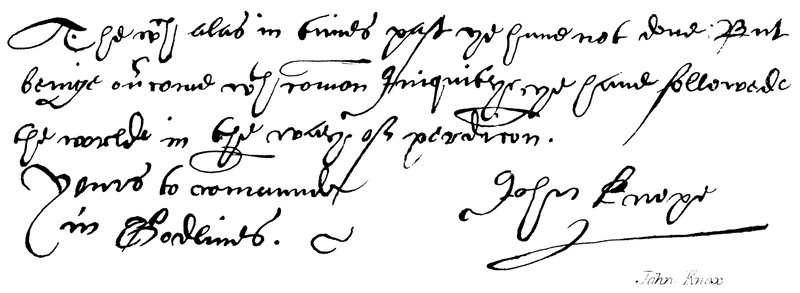 John Knox von English School