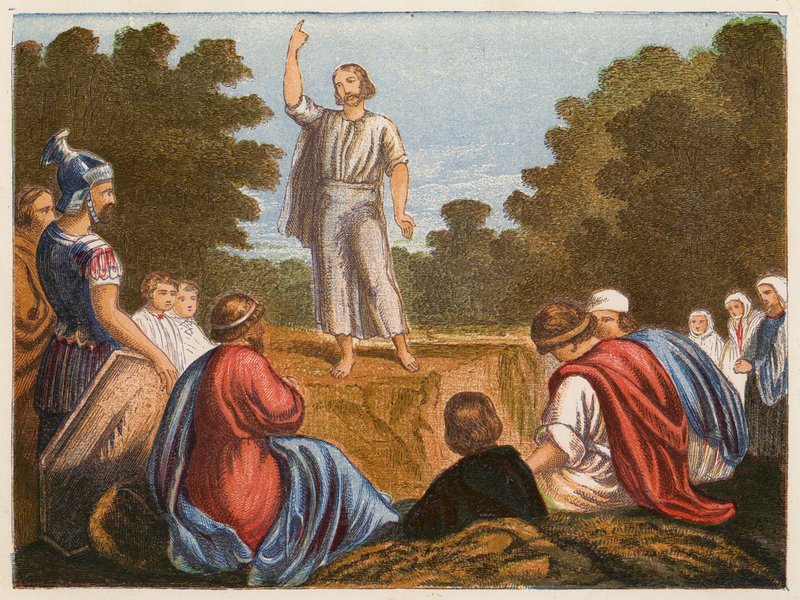 Johannes der Täufer predigt von English School