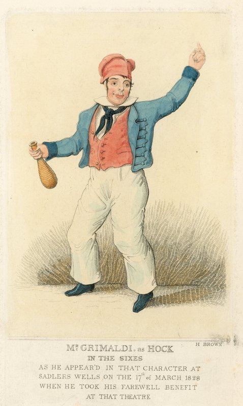Joseph Grimaldi als Hock von English School