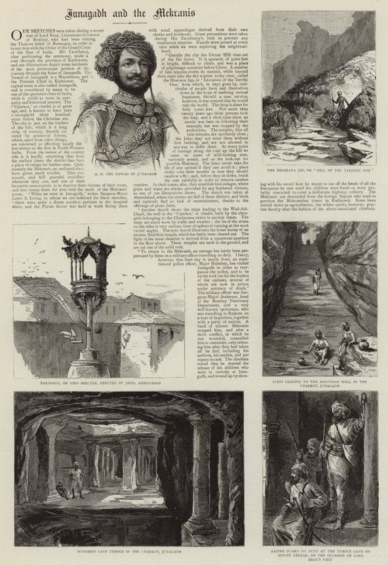 Junagadh und die Mekranis (Gravur) von English School