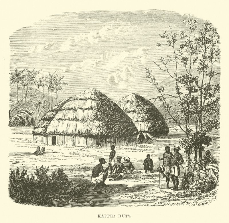 Kaffir-Hütten von English School