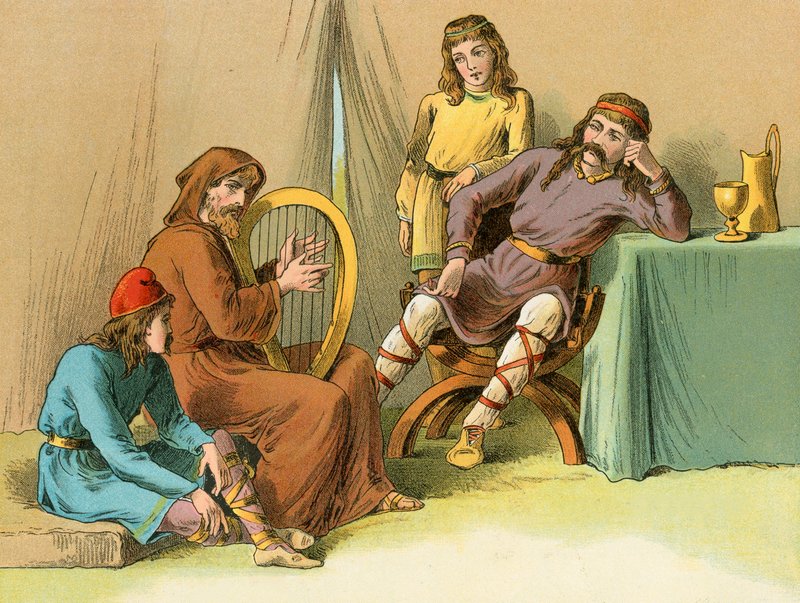 König Alfred im Zelt von Guthrum von English School