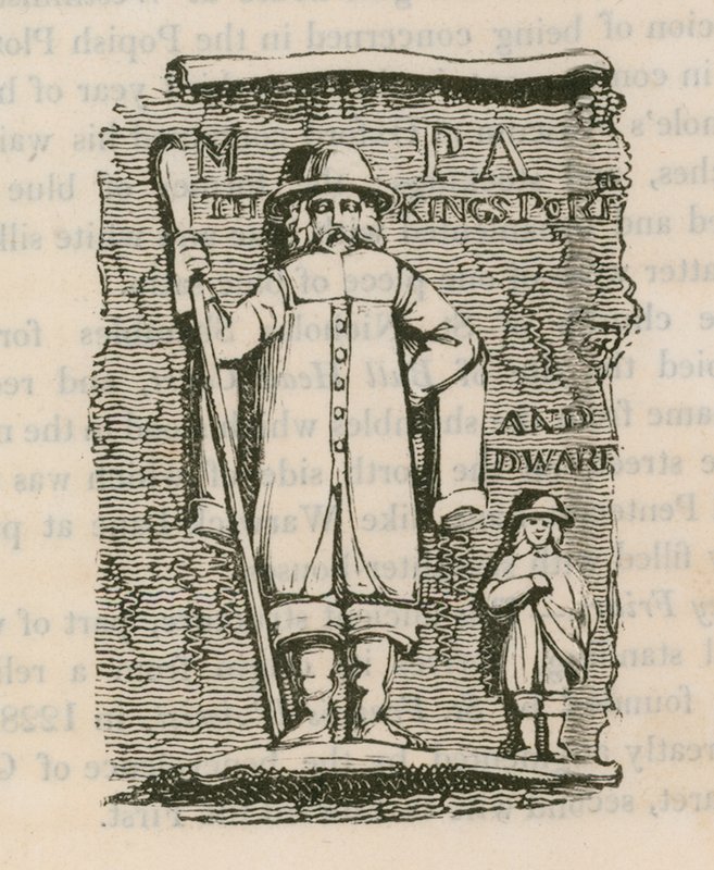 König Karl I. Pförtner & Zwerg von English School
