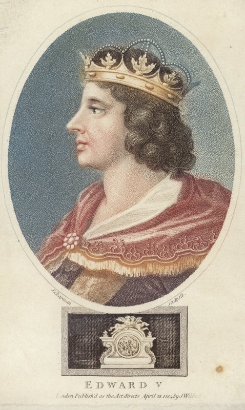 König Eduard V. von England (Farbstich) von English School