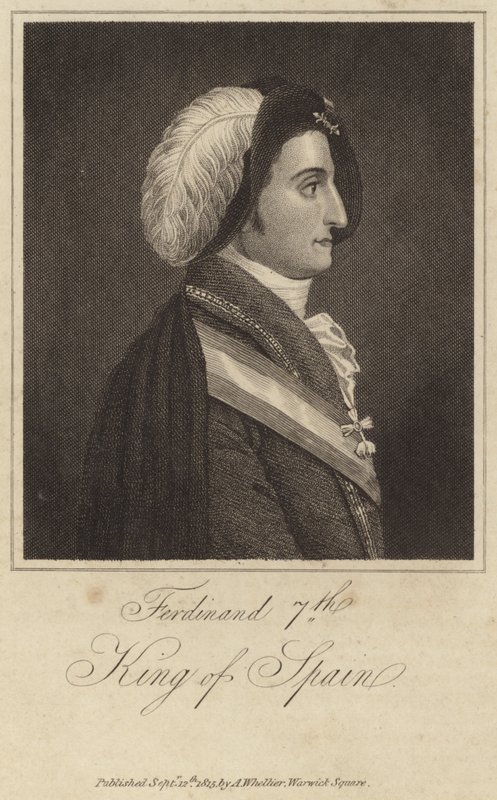 König Ferdinand VII. von Spanien von English School