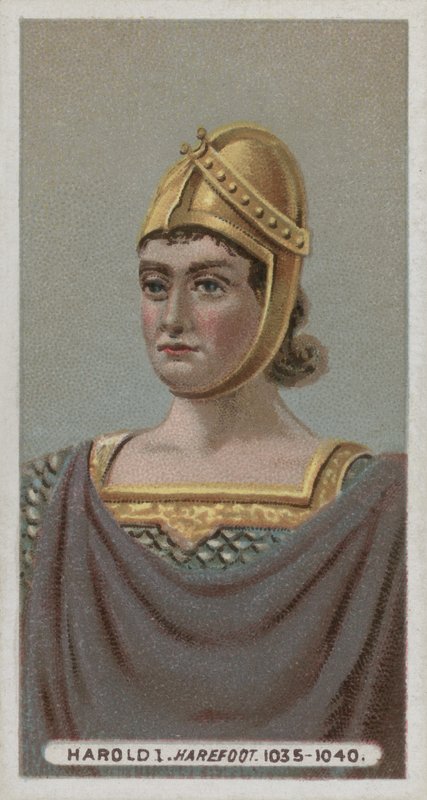 König Harald I., Hasenfuß von English School
