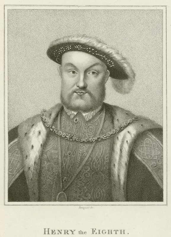 König Heinrich VIII. (Gravur) von English School