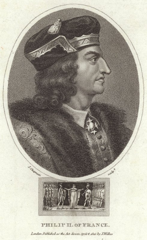 König Philipp II. von Frankreich von English School