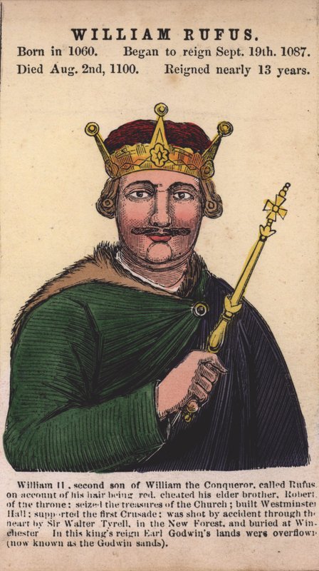 König Wilhelm II (farbige Gravur) von English School