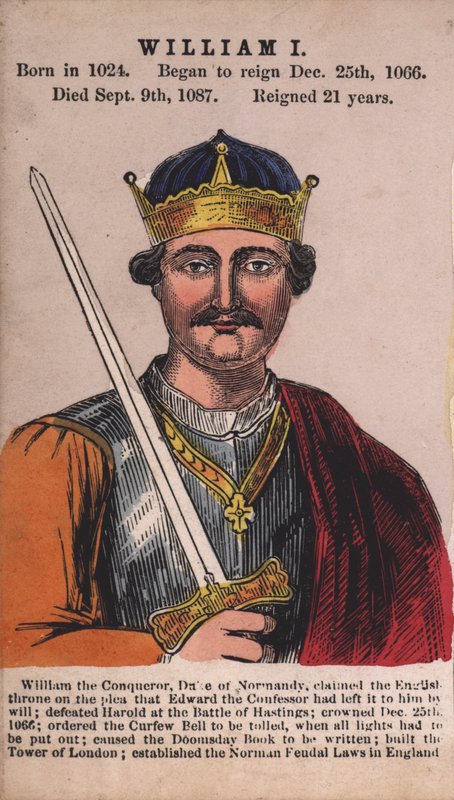 König Wilhelm I (farbige Gravur) von English School