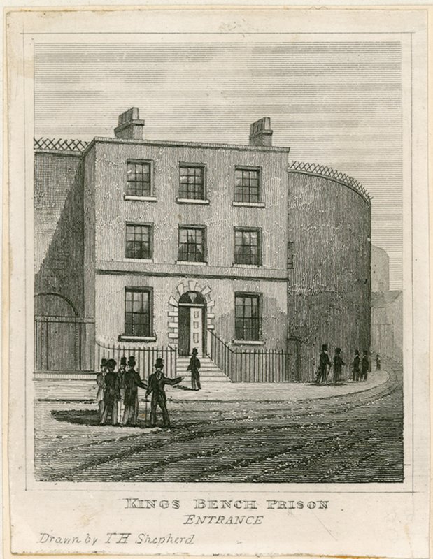 Kings Bench-Gefängnis, London von English School