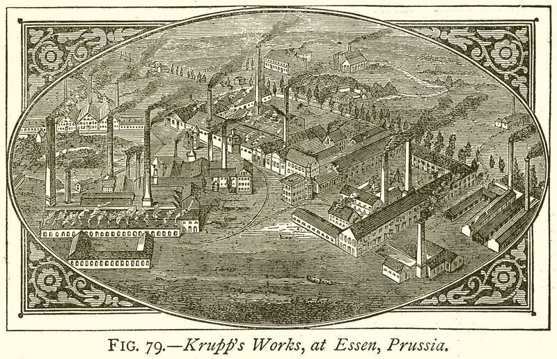 Krupps Werke in Essen, Preußen von English School