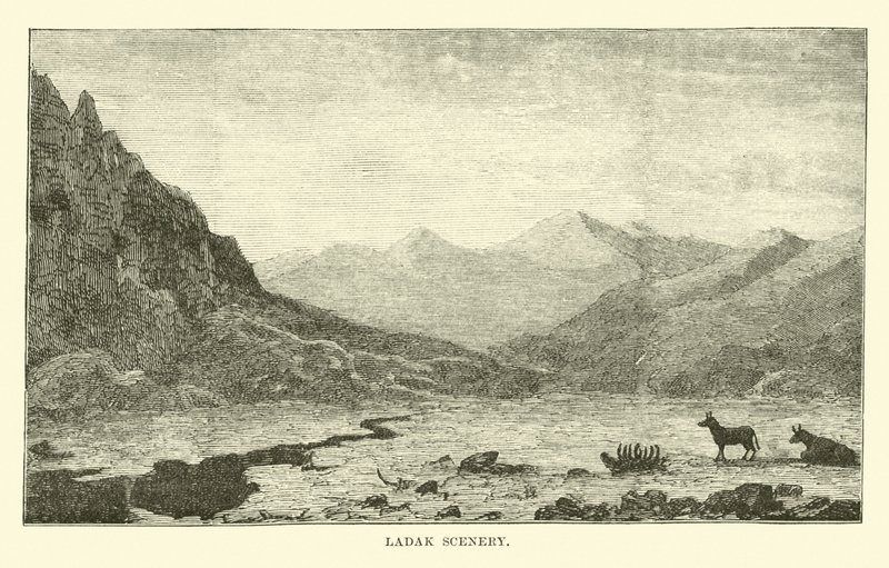 Ladakh-Landschaft von English School