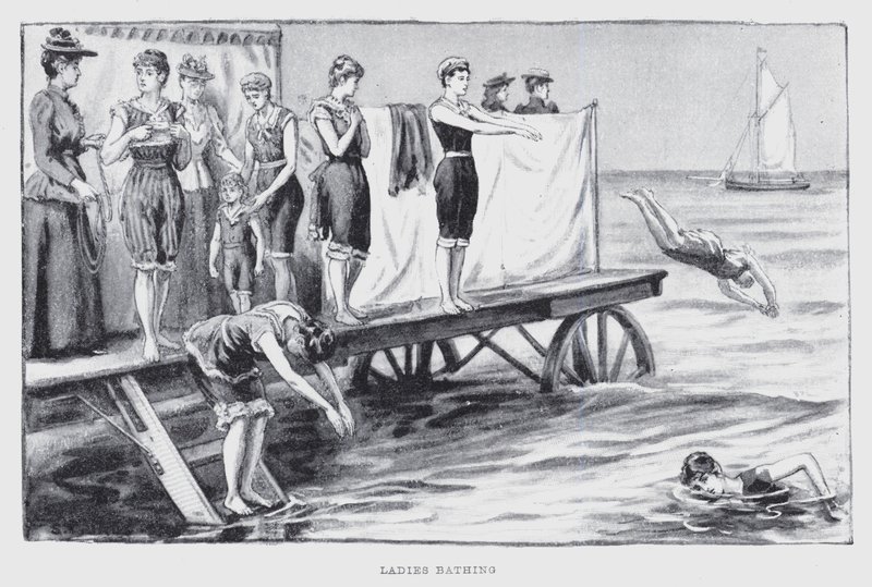 Damen beim Baden von English School