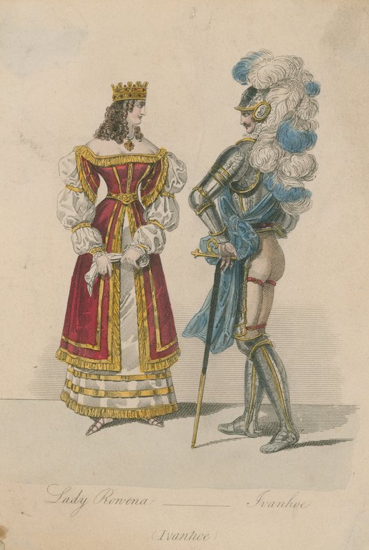 Lady Rowena und Ivanhoe von English School