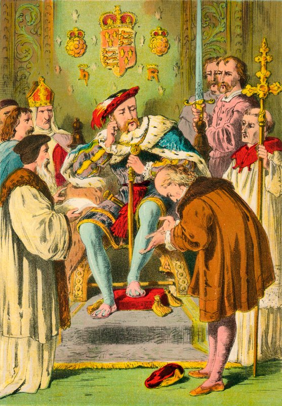 Lambert vor Heinrich VIII. von English School