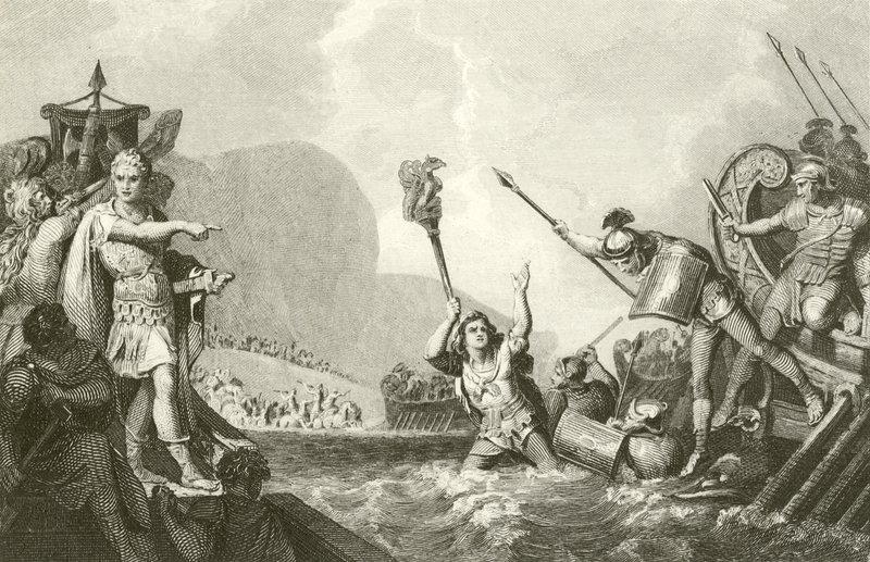 Landung von Julius Caesar von English School