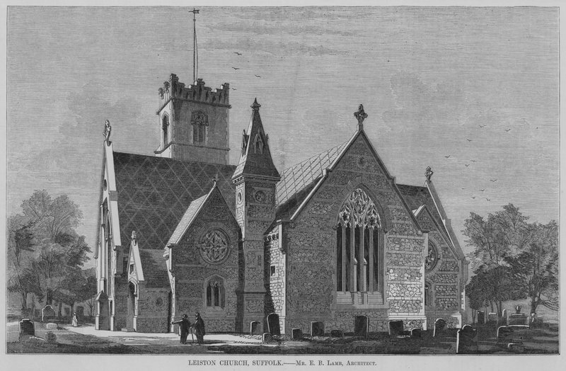 Leiston Kirche, Suffolk (Gravur) von English School