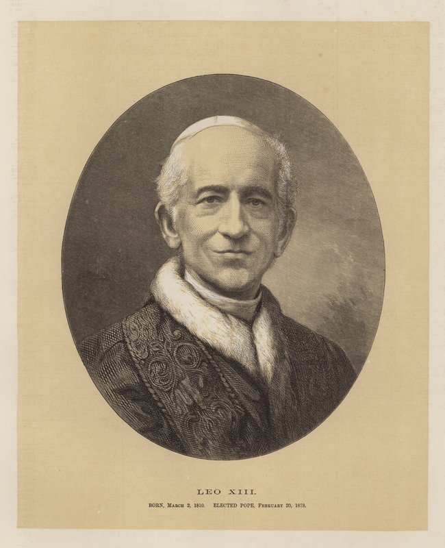 Leo XIII (Gravur) von English School