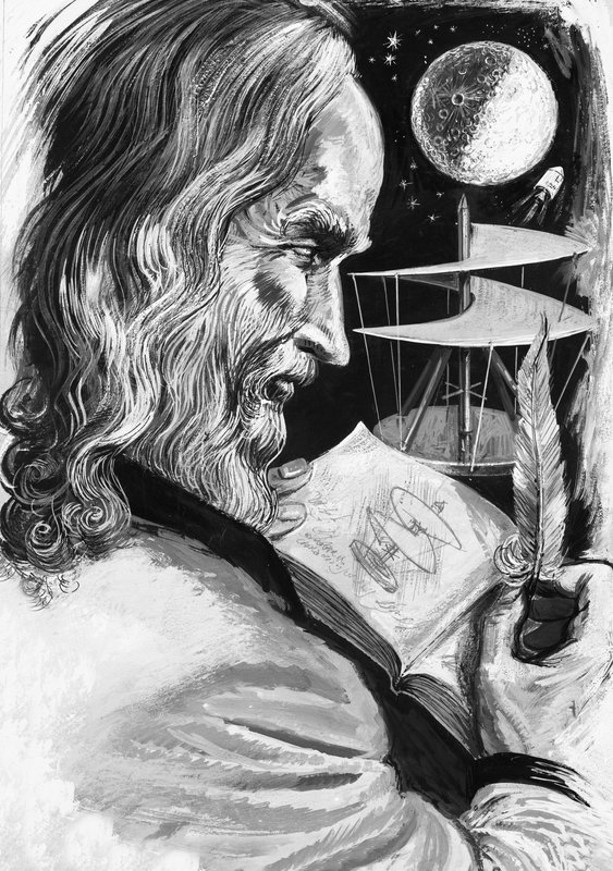 Leonardo da Vinci von English School