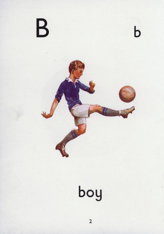 Buchstabe B, Junge von English School