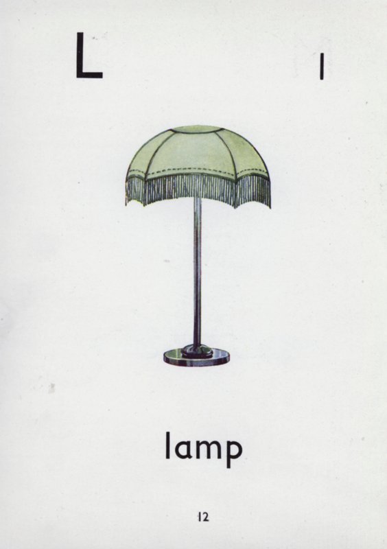Buchstabe L, Lampe von English School