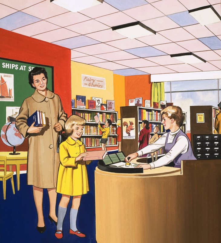 Bibliotheksangestellter von English School