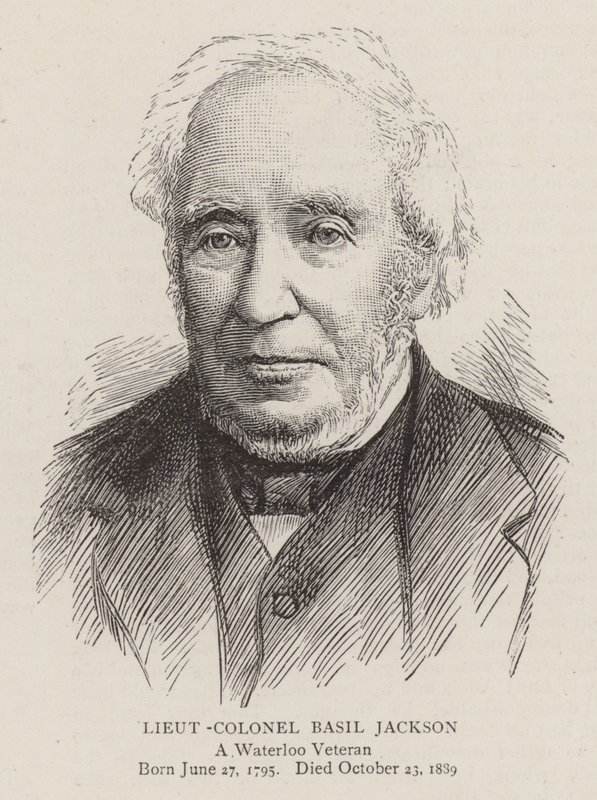 Oberstleutnant Basil Jackson (Gravur) von English School