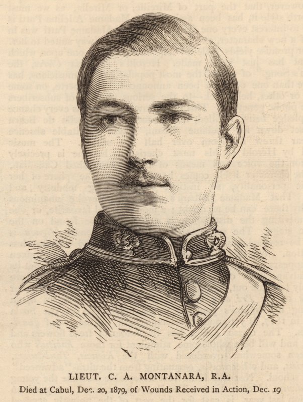 Leutnant C A Montanara, RA (Stich) von English School