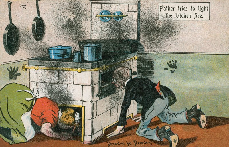 Das Küchenfeuer anzünden von English School