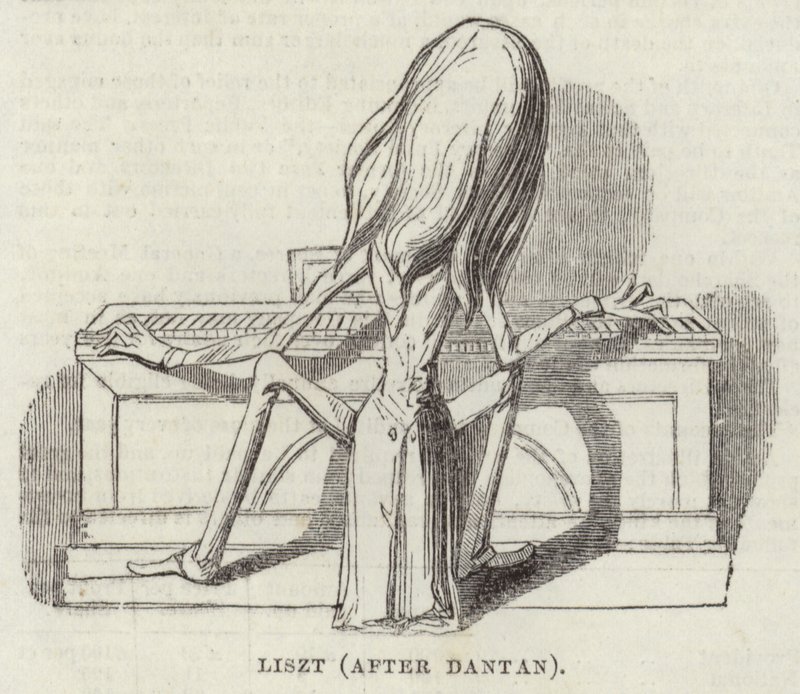 Liszt (nach Dantan) von English School