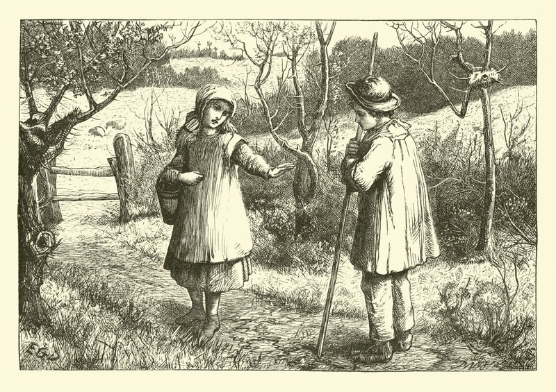 Kleines Mädchen, hübsches Mädchen von English School